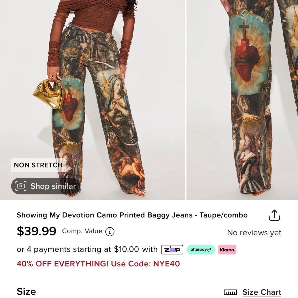 Fashion Nova Devotion Camo Wide Leg Pants - Multicolor